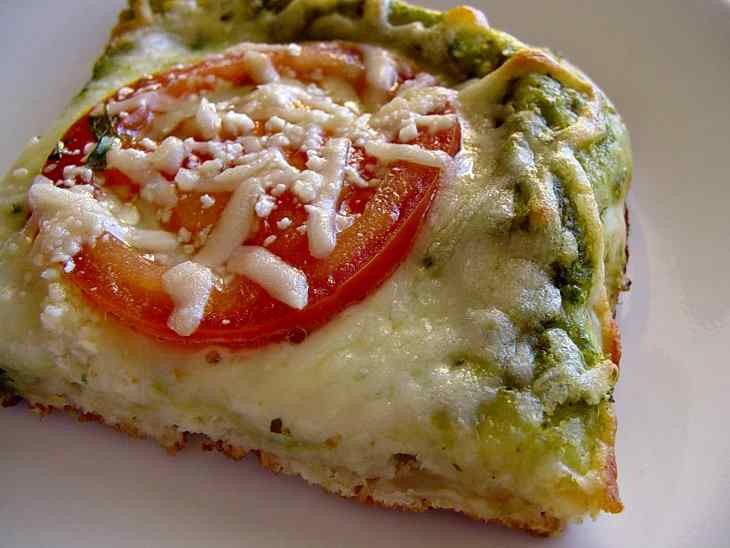 A Delicious Slice Of Tandoor's Cilantro Pesto Pizza